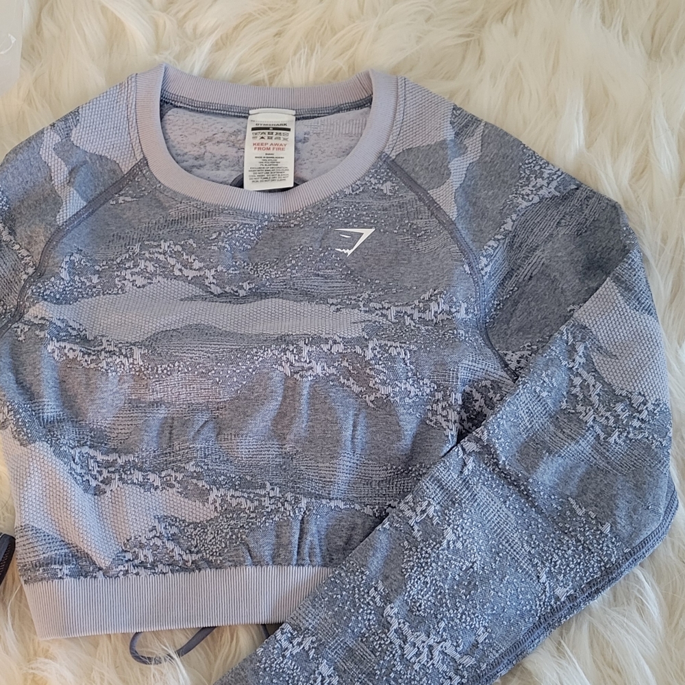 GymShark Seamless Crop Top-Small